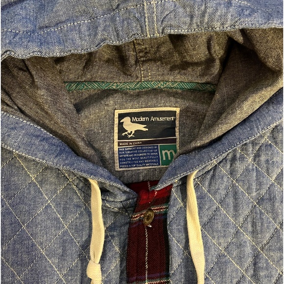 Modern Amusement Flannel Hoodie - Picture 6 of 7